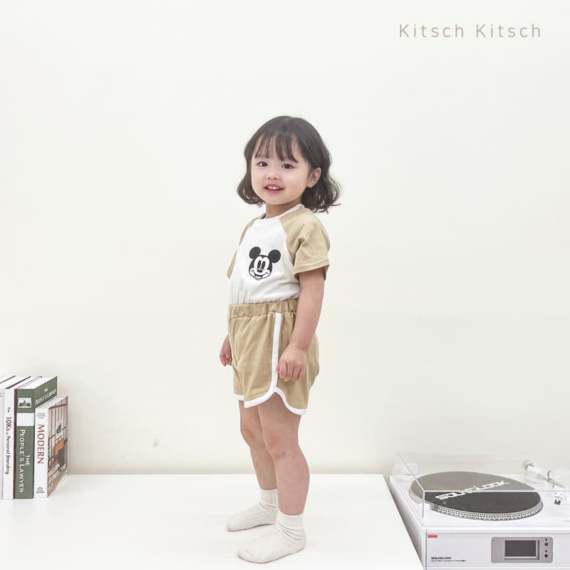 Kitsch Kitsch - Korean Children Fashion - #fashionkids - Shinninh Mickey Sleeveless Tee Bottom Set - 5