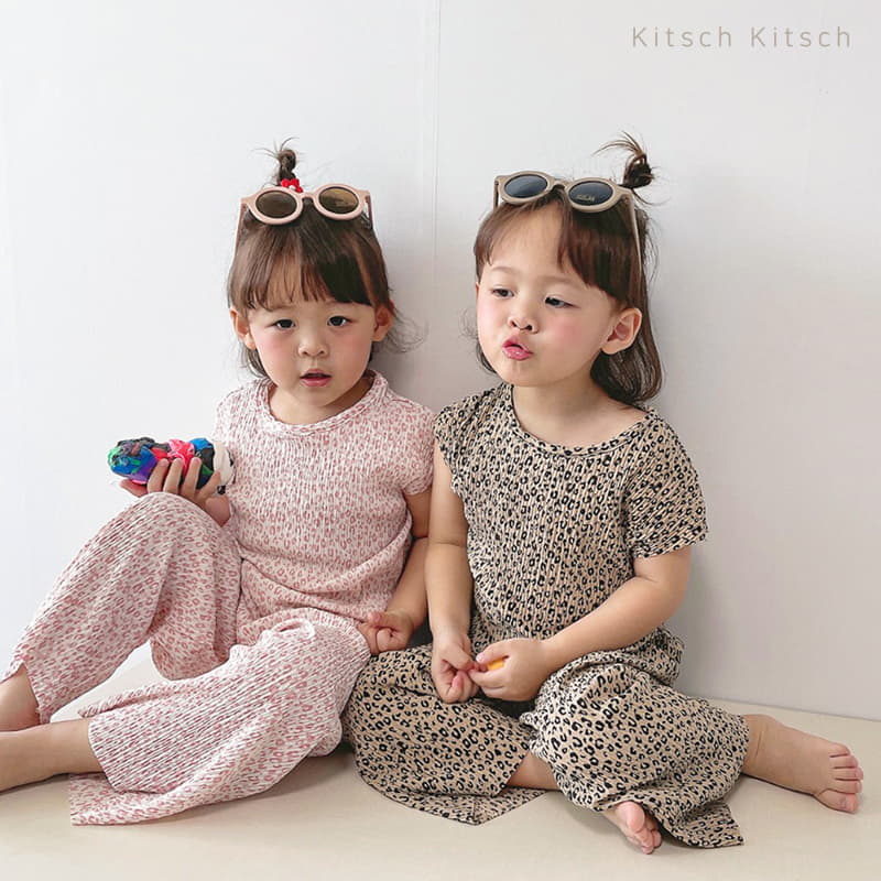Kitsch Kitsch - Korean Children Fashion - #kidzfashiontrend - Retro Pleats Top Bottom Set - 5