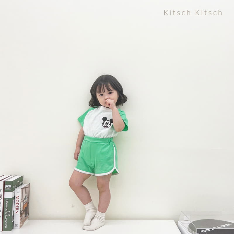 Kitsch Kitsch - Korean Children Fashion - #minifashionista - Shinninh Mickey Sleeveless Tee Bottom Set - 12