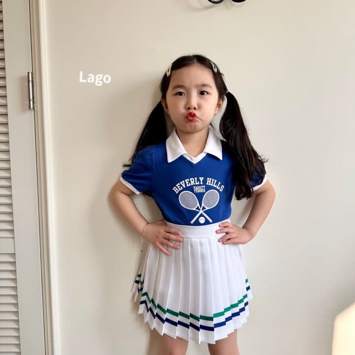 Lago - Korean Children Fashion - #Kfashion4kids - Tennis Collar Tee - 12