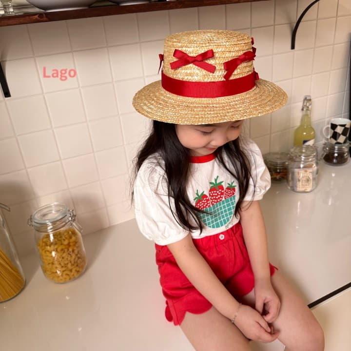 Lago - Korean Children Fashion - #childofig - Strawberry Bucket Tee - 3