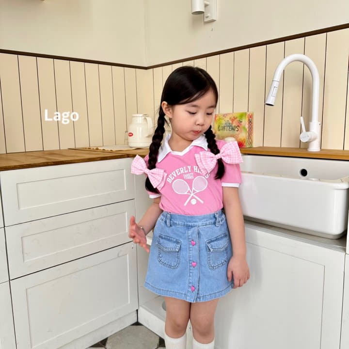 Lago - Korean Children Fashion - #childofig - Tennis Collar Tee - 3