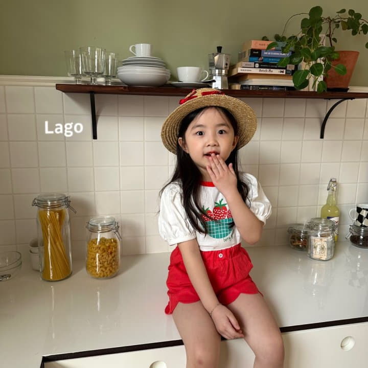 Lago - Korean Children Fashion - #childofig - Strawberry Bucket Tee - 4