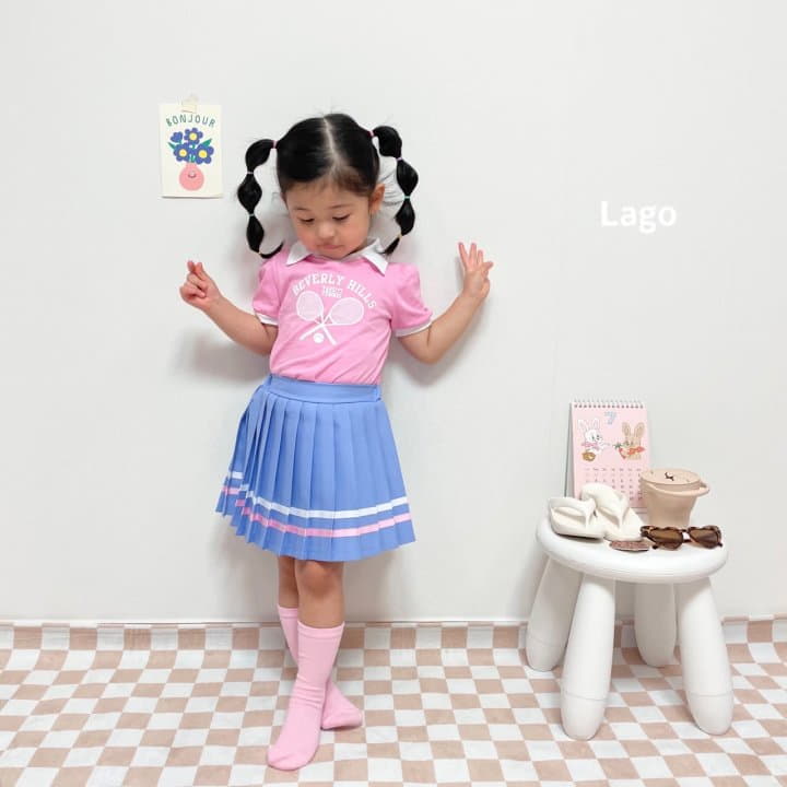 Lago - Korean Children Fashion - #childrensboutique - Tennis Wrinkle Skirt - 9
