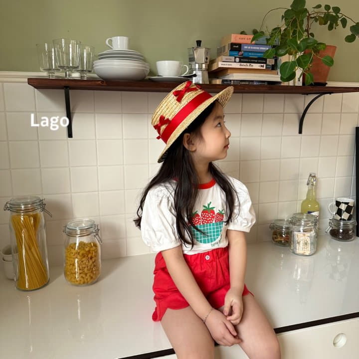 Lago - Korean Children Fashion - #designkidswear - Strawberry Bucket Tee - 5