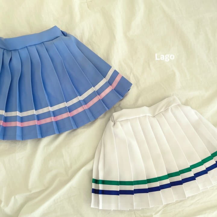 Lago - Korean Children Fashion - #fashionkids - Tennis Wrinkle Skirt - 12