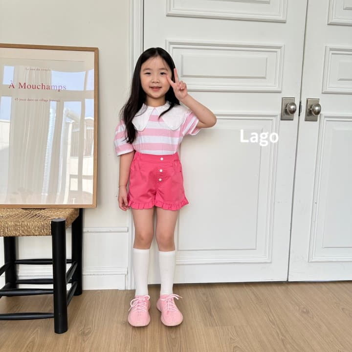 Lago - Korean Children Fashion - #fashionkids - Frill Color Pants