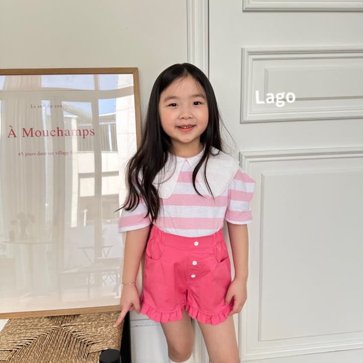 Lago - Korean Children Fashion - #kidsstore - Frill Color Pants - 3