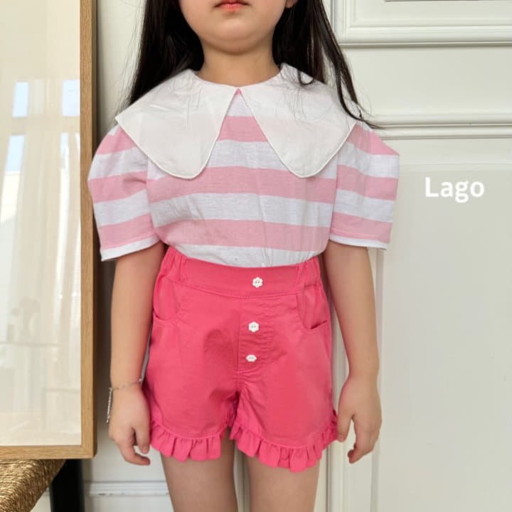 Lago - Korean Children Fashion - #kidsstore - Frill Color Pants - 4