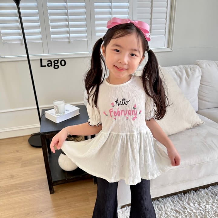 Lago - Korean Children Fashion - #kidzfashiontrend - Hug Pleats Top Bottom Set - 2