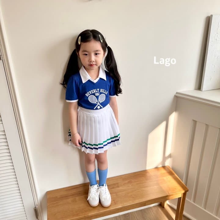 Lago - Korean Children Fashion - #littlefashionista - Tennis Wrinkle Skirt - 3