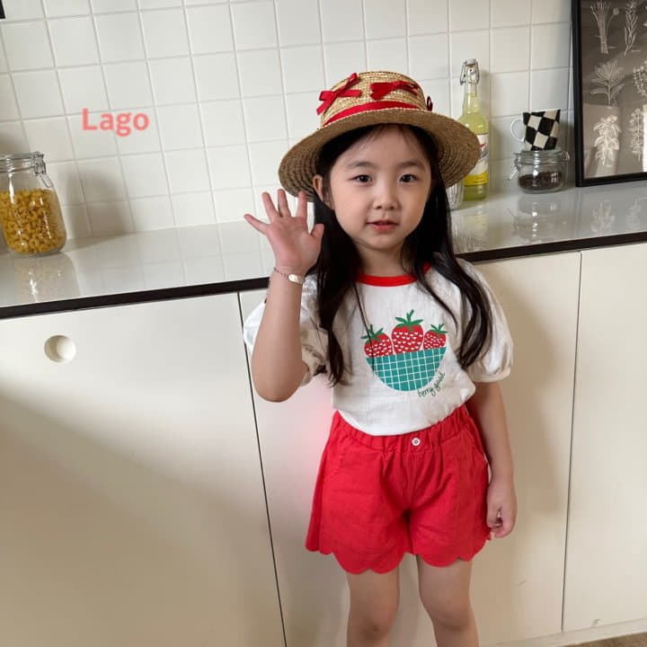 Lago - Korean Children Fashion - #toddlerclothing - Strawberry Bucket Tee