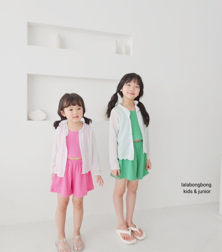 Lalabongbong - Korean Children Fashion - #kidsshorts - Summer Cardigan - 2