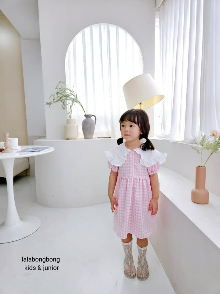 Lalabongbong - Korean Children Fashion - #magicofchildhood - Check One-piece