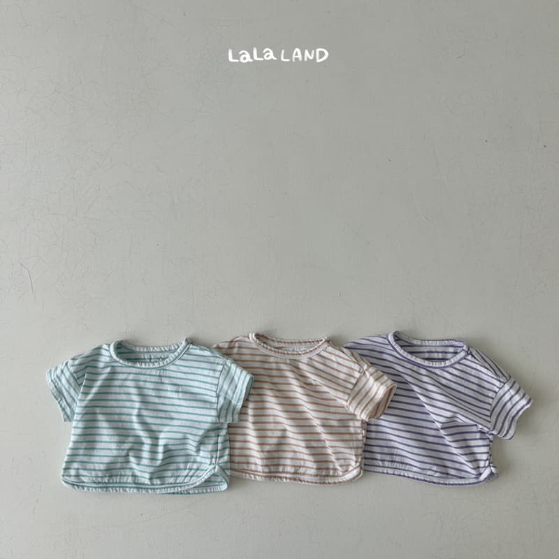 Lalaland - Korean Baby Fashion - #babyclothing - Bebe Stripes Tee - 2