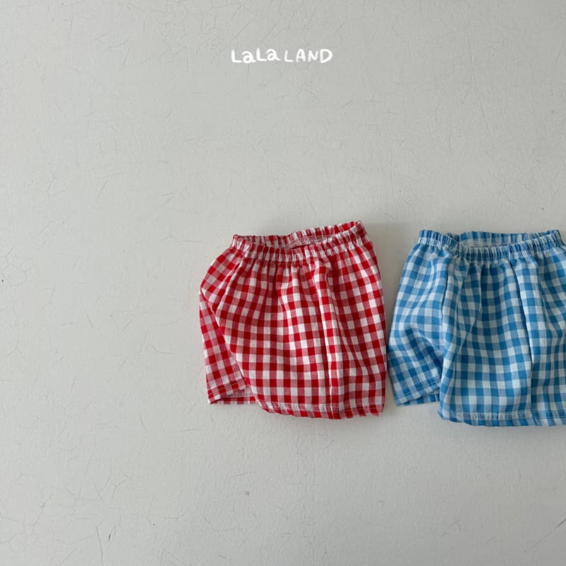 Lalaland - Korean Baby Fashion - #babyfever - Bebe Check Shorts