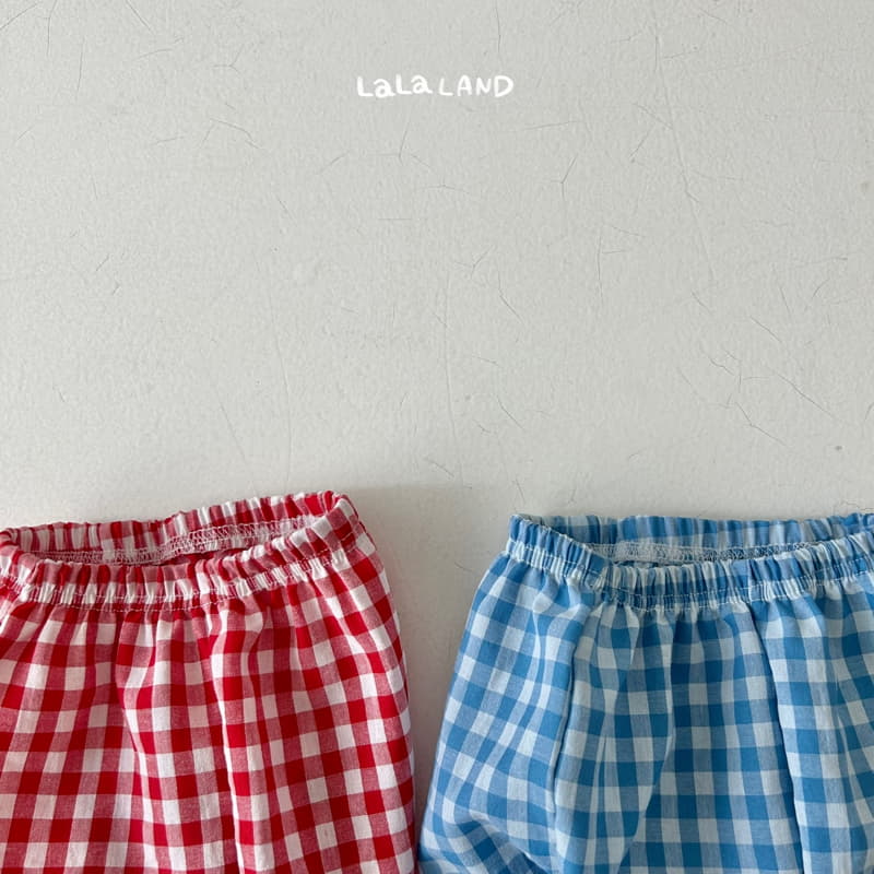 Lalaland - Korean Baby Fashion - #babygirlfashion - Bebe Check Shorts - 2