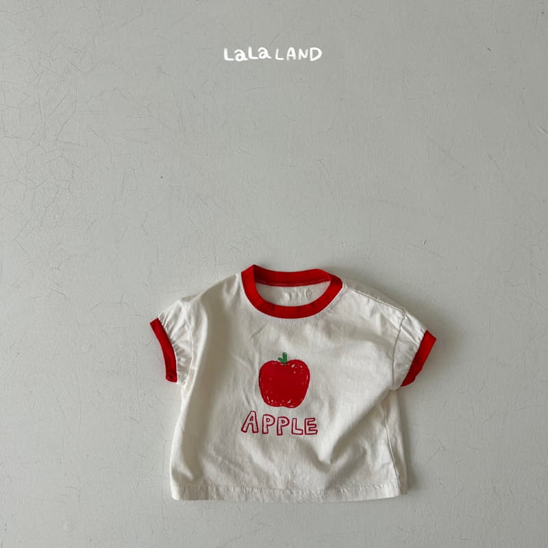 Lalaland - Korean Baby Fashion - #babyoutfit - Bebe Apple Tee - 7