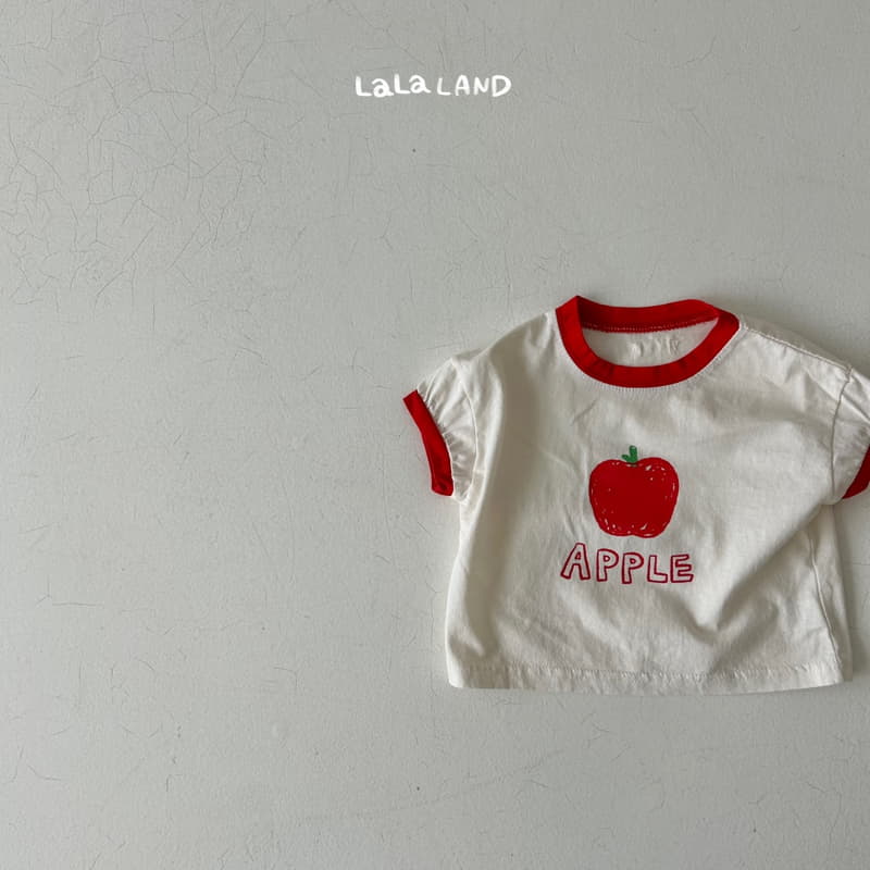 Lalaland - Korean Baby Fashion - #babyoutfit - Bebe Apple Tee - 8