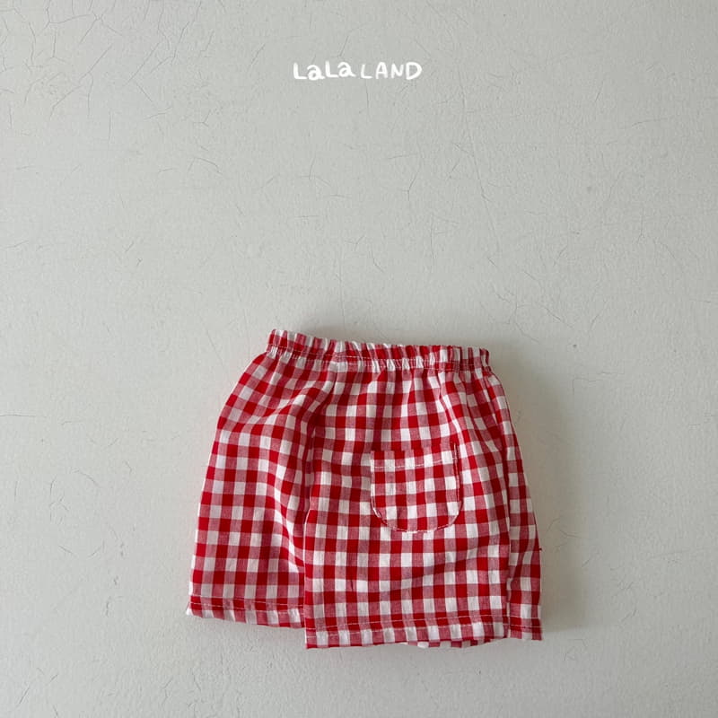 Lalaland - Korean Baby Fashion - #babyoutfit - Bebe Check Shorts - 7