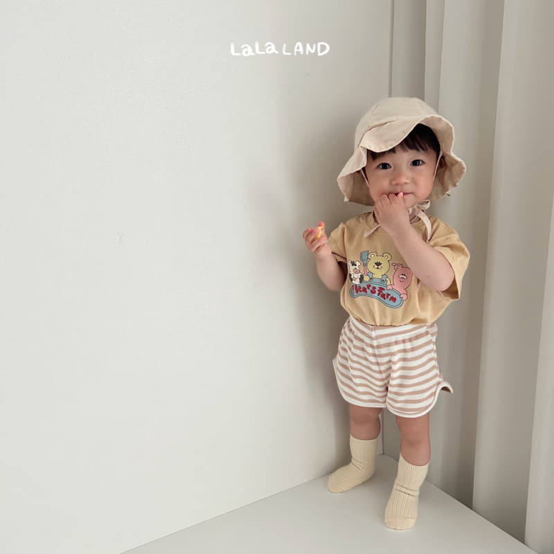 Lalaland - Korean Baby Fashion - #babyootd - Bebe Waffle Pants - 4