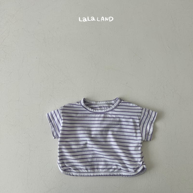 Lalaland - Korean Baby Fashion - #onlinebabyboutique - Bebe Stripes Tee - 12