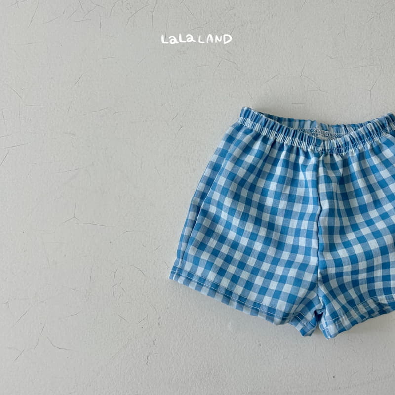 Lalaland - Korean Baby Fashion - #onlinebabyshop - Bebe Check Shorts - 10
