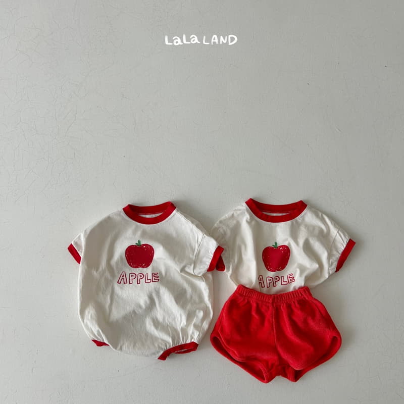 Lalaland - Korean Baby Fashion - #smilingbaby - Bebe Apple Tee - 12