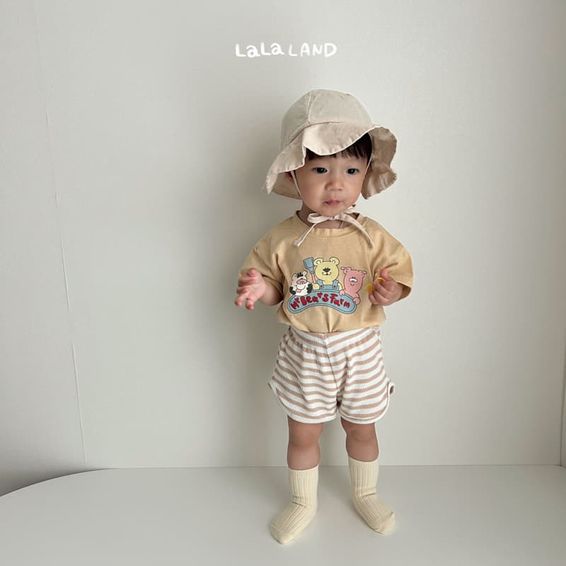 Lalaland - Korean Baby Fashion - #smilingbaby - Bebe Waffle Pants - 9