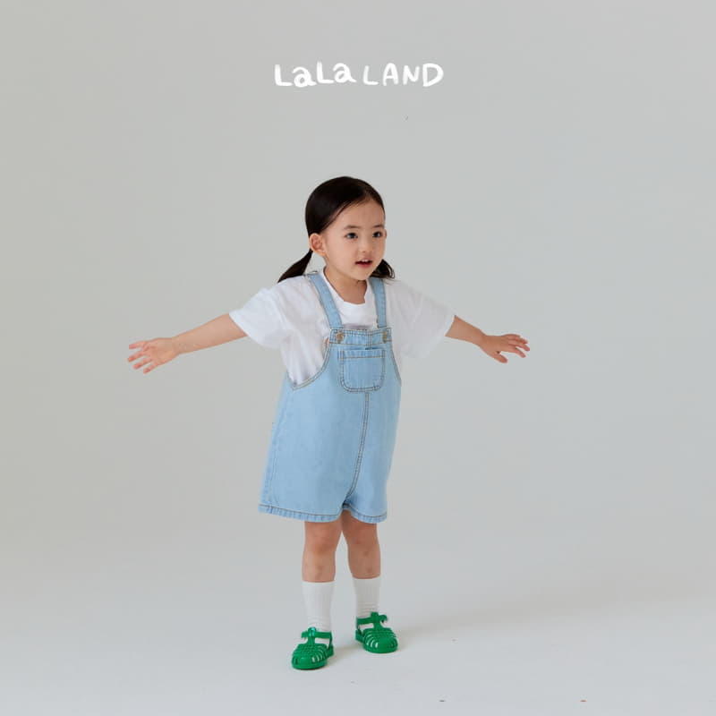 Lalaland - Korean Children Fashion - #Kfashion4kids - Summer Denim Dungarees - 9
