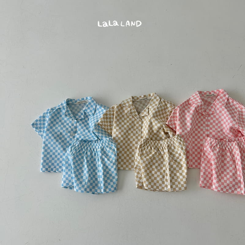 Lalaland - Korean Children Fashion - #Kfashion4kids - Puzzle Shirts Set - 3