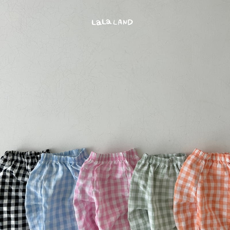 Lalaland - Korean Children Fashion - #prettylittlegirls - Check Pants - 4