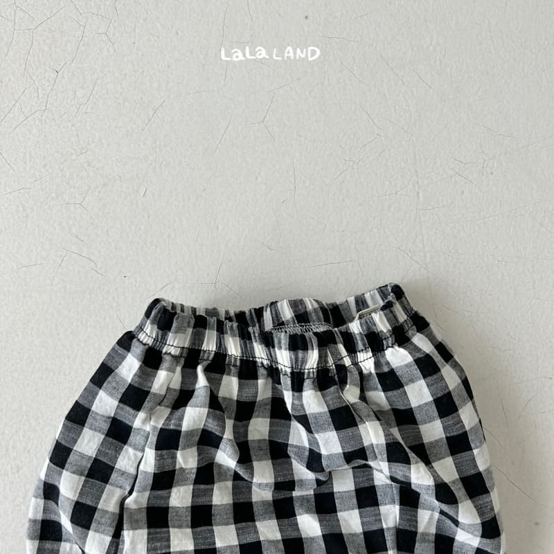Lalaland - Korean Children Fashion - #designkidswear - Check Pants - 7
