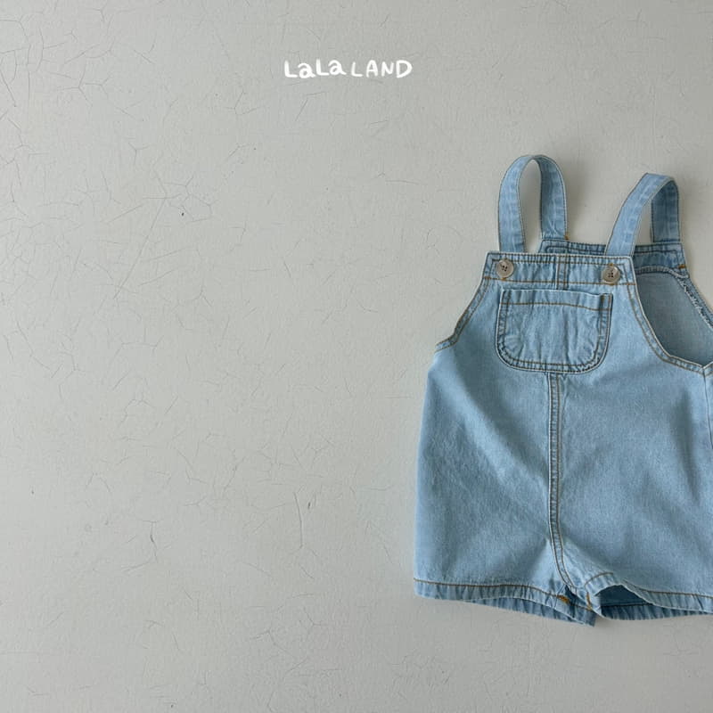 Lalaland - Korean Children Fashion - #designkidswear - Summer Denim Dungarees - 3