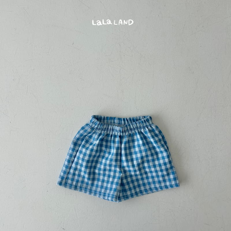 Lalaland - Korean Children Fashion - #discoveringself - Check Shorts - 11