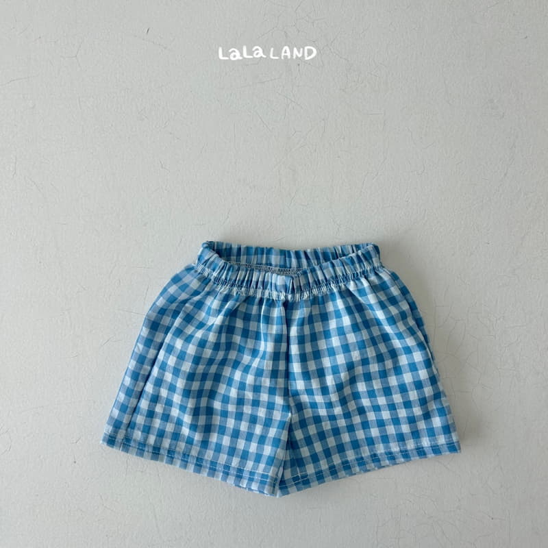 Lalaland - Korean Children Fashion - #fashionkids - Check Shorts - 12