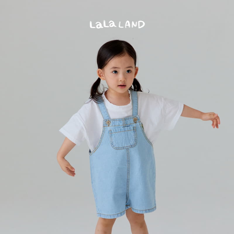 Lalaland - Korean Children Fashion - #kidsstore - Summer Denim Dungarees - 7