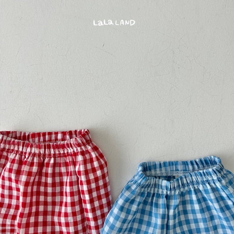 Lalaland - Korean Children Fashion - #littlefashionista - Check Shorts - 3