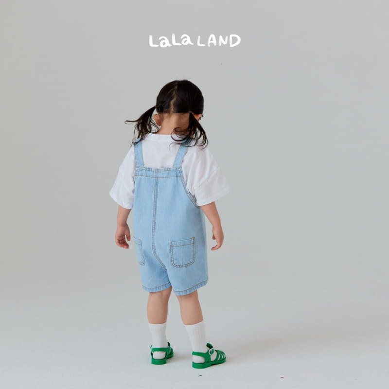Lalaland - Korean Children Fashion - #littlefashionista - Summer Denim Dungarees - 10