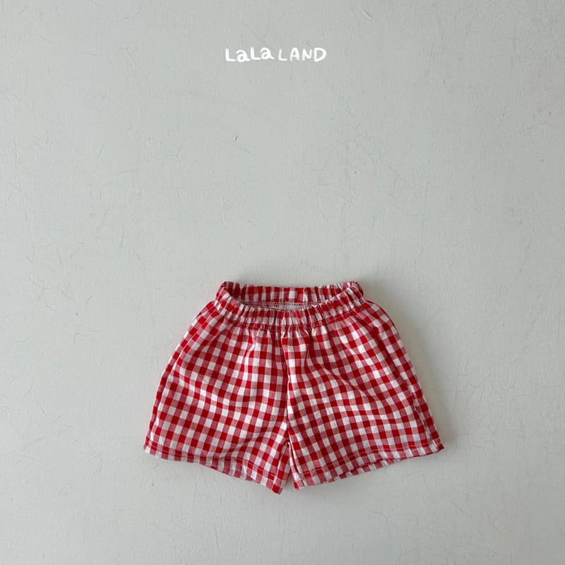 Lalaland - Korean Children Fashion - #minifashionista - Check Shorts - 5