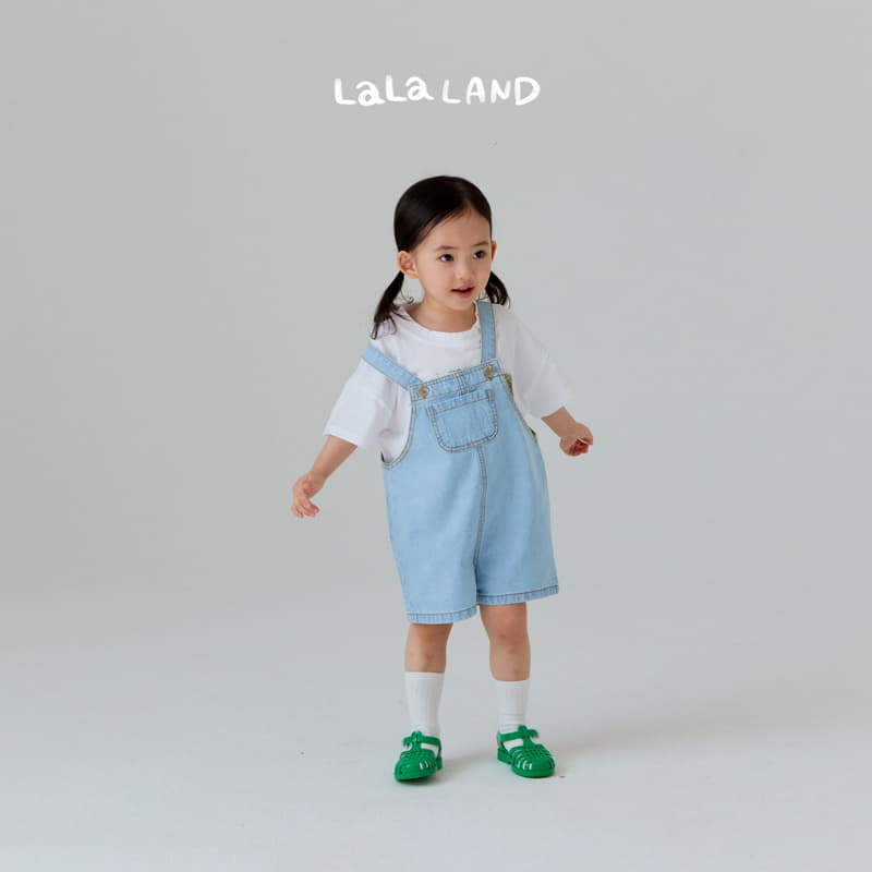Lalaland - Korean Children Fashion - #minifashionista - Summer Denim Dungarees - 12