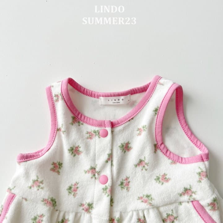 Lindo - Korean Children Fashion - #Kfashion4kids - Terry Piping One-piece - 8