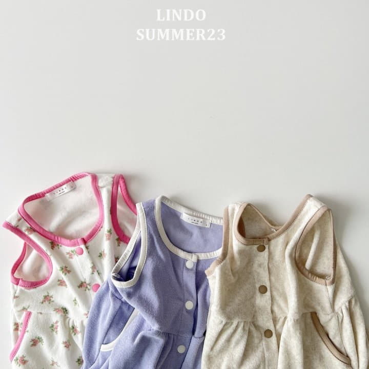 Lindo - Korean Children Fashion - #childrensboutique - Terry Piping One-piece