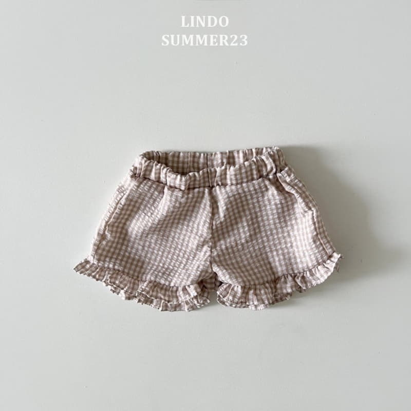 Lindo - Korean Children Fashion - #discoveringself - Check Frill Shorts
