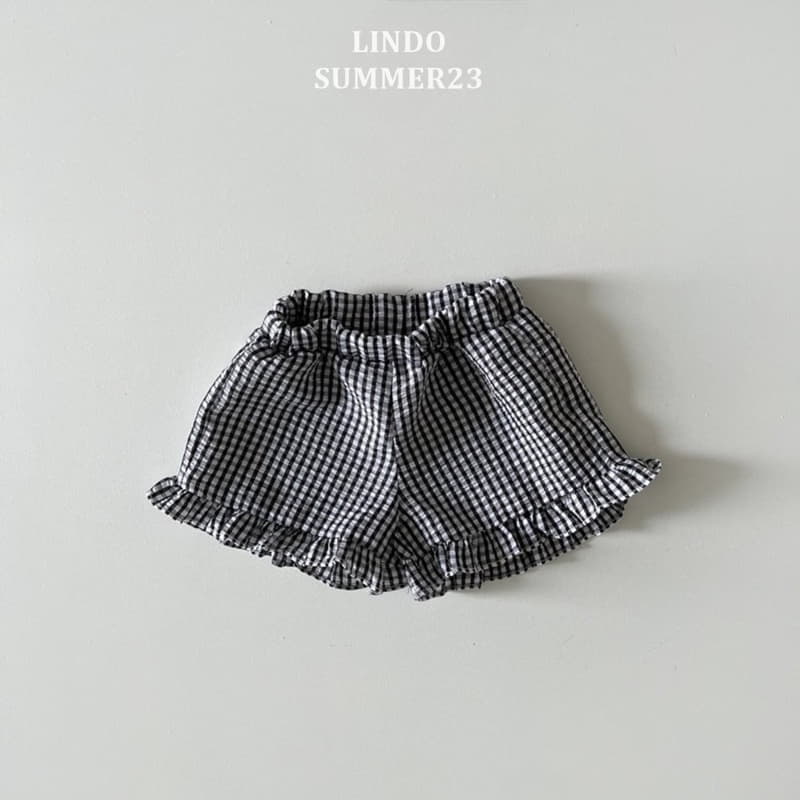 Lindo - Korean Children Fashion - #fashionkids - Check Frill Shorts - 2