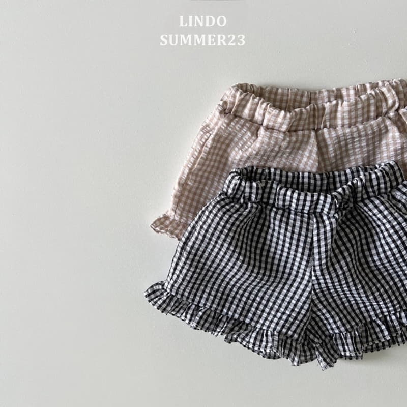 Lindo - Korean Children Fashion - #kidsshorts - Check Frill Shorts - 3