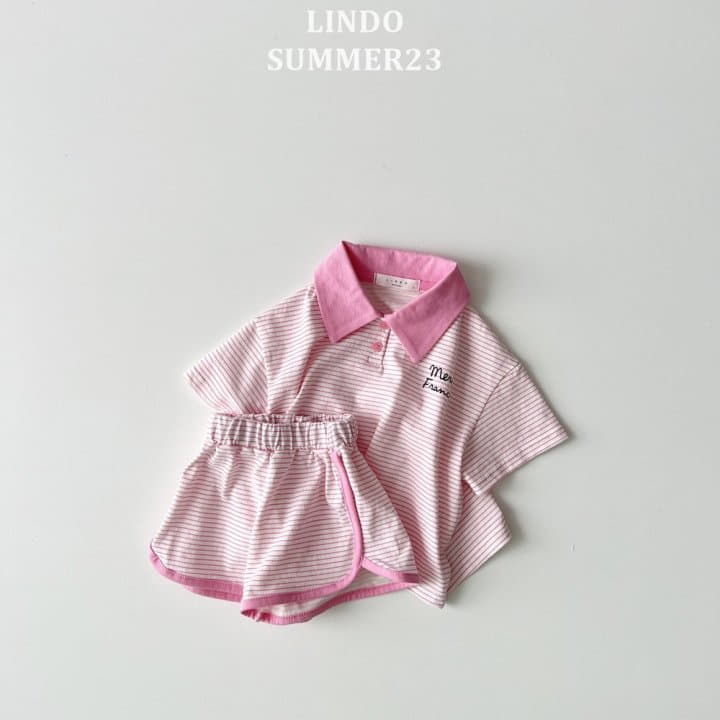 Lindo - Korean Children Fashion - #kidsshorts - Merci Top Bottom Set - 2