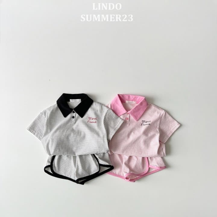 Lindo - Korean Children Fashion - #kidsstore - Merci Top Bottom Set - 3