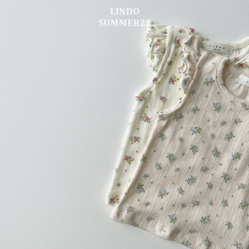 Lindo - Korean Children Fashion - #littlefashionista - Flower Jena Frill Tee - 6