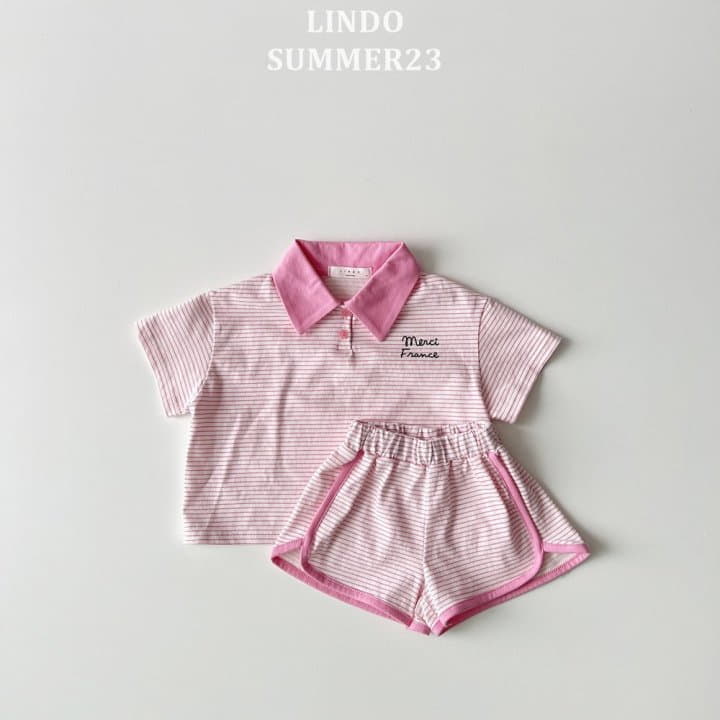 Lindo - Korean Children Fashion - #magicofchildhood - Merci Top Bottom Set - 7